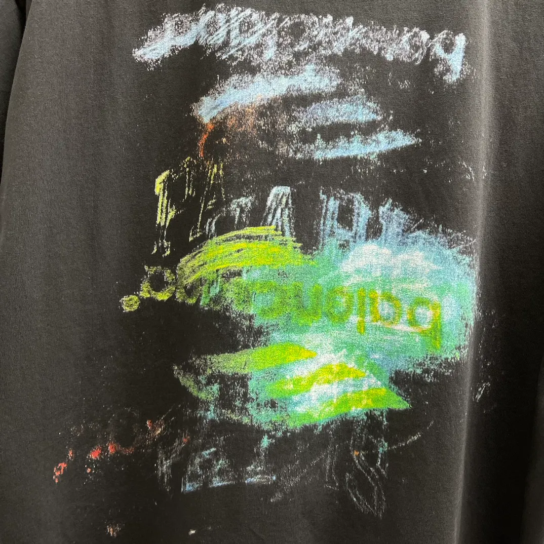 🧧B DIY Imprint Black Retro T Size: 0-3 •Retro • DIY imprint •